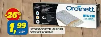 Easy home set 8 sacchetti milleusi