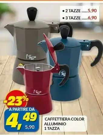 Risparmio Casa Caffettiera color alluminio offerta