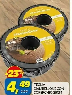 Risparmio Casa Teglia ciambellone con coperchio 28 cm offerta