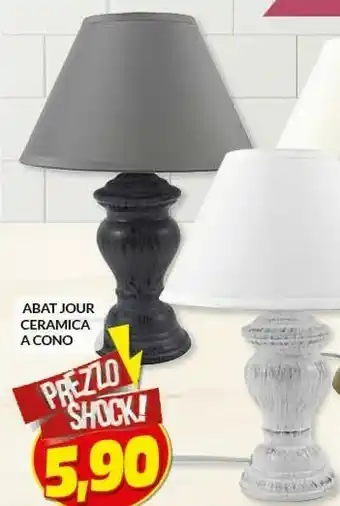 Risparmio Casa Abat jour ceramica a cono offerta