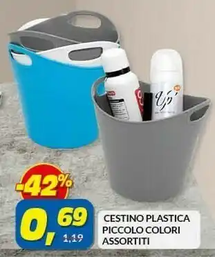 Risparmio Casa Cestino plastica piccolo offerta