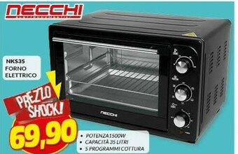 Risparmio Casa Necchi nks35 forno elettrico offerta