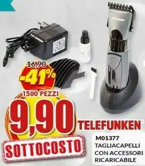 Risparmio Casa Tagliacapelli con accessori ricaricabile offerta