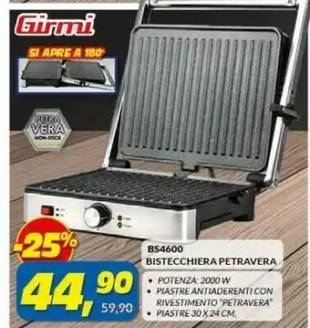Bs4600 bistecchiera petravera