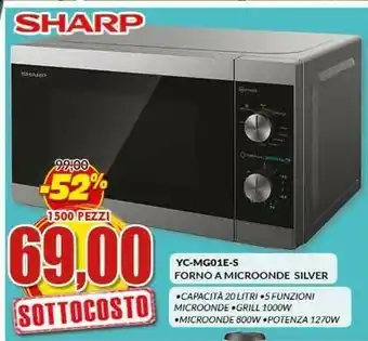 Risparmio Casa Yc-mg01e-s forno a microonde silver offerta