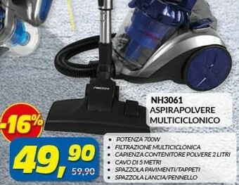 Risparmio Casa Nh3061 aspirapolvere multiciclonico offerta