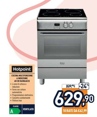 Unieuro H6imaac (x) cucina piano cottura acciaio inossidabile a offerta