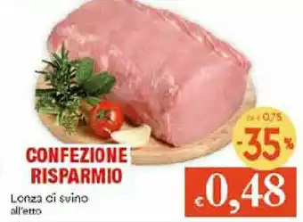 IperFamila Lonza di Suino offerta