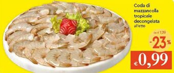 IperFamila Coda di mazzancolla tropicale decongelata offerta