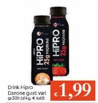 IperFamila Drink Hipro Danone gusti vari 300gr offerta