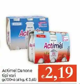 IperFamila Actimel Danone tipi vari 100gr x 6 offerta