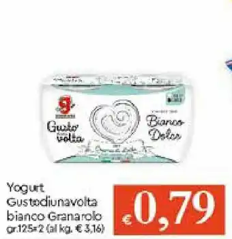IperFamila Granarolo Yogurt Gusto Di Una Volta bianco 125gr x 2 offerta