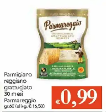 IperFamila Parmareggio Parmigiano reggiano grattugiato 30 mesi 60gr offerta