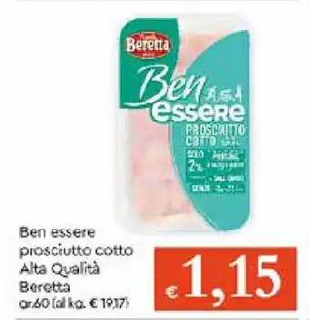 IperFamila Beretta Ben essere prosciutto cotto Alta Qualità 60gr offerta