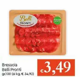 IperFamila Belli Pronti Bresaola 100gr offerta