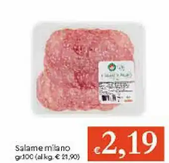 IperFamila Salame milano 100gr offerta