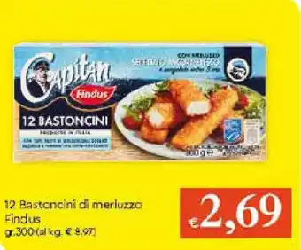 IperFamila Findus 12 Bastoncini di merluzzo 300g offerta