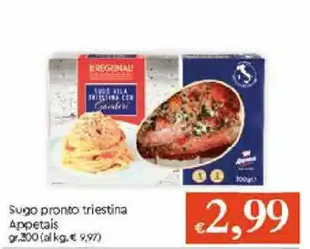 Appetais Sugo pronto triestina 300g