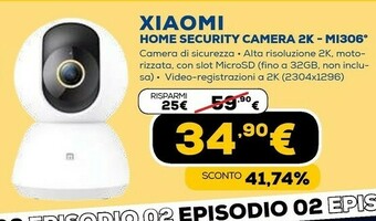 Homesecurity camera 2k mi306