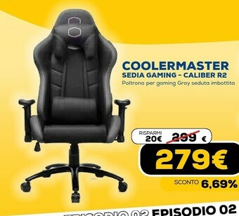 Euronics Sedia gaming caliber r2 offerta