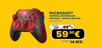 Euronics Controller wireless per xbox special edition offerta