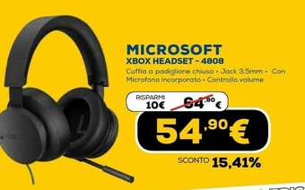 Euronics Xbox headset 4808 offerta