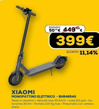 Euronics Monopattino elettrico bhr4854g offerta