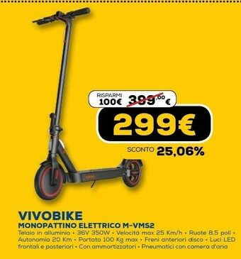 Vivobike monopattino elettrico m-vms2