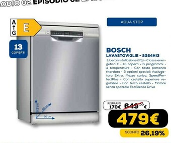 Euronics Lavastoviglie sgs4hi3 offerta