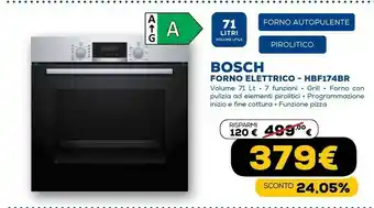 Euronics Forno elettrico hbf174br offerta