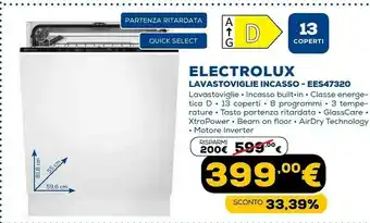 Euronics Ees47320l lavastoviglie a scomparsa totale 13 coperti a+++ offerta