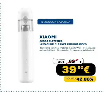 Euronics Scopa elettrica mi vacuum cleaner mini bhr4562g offerta