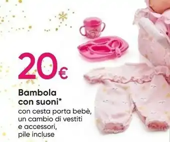 Pepco Bambola con suoni offerta