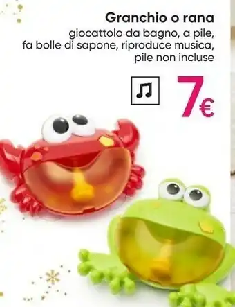 Granchio o rana