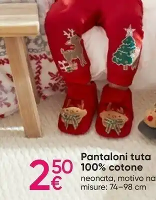 Pepco Pantaloni tuta 100% cotone offerta