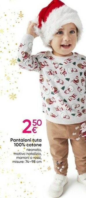 Pantaloni tuta 100% cotone