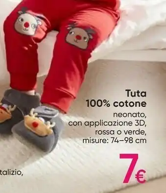 Pepco Tuta 100% cotone offerta