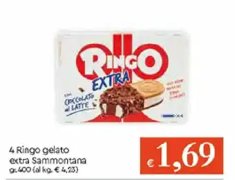 IperFamila 4 Ringo gelato extra Sammontana 400g offerta