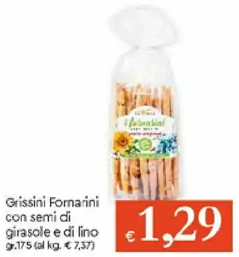 IperFamila Grissini Fornarini con semi di girasole e di lino 175gr offerta
