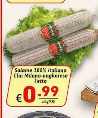 Ipercarni Salame milano offerta