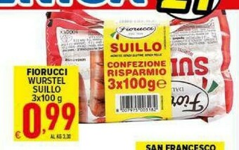 Iper Triscount Wurstel offerta