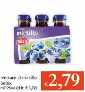 Selex Nettare al mirtillo 125ml x 6