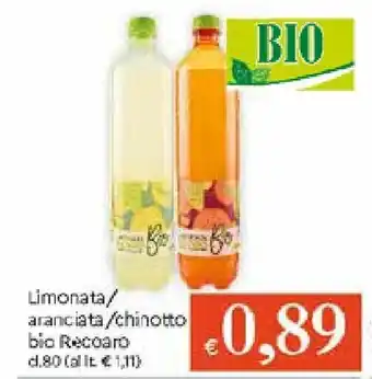 IperFamila Limonata/aranciata/chinotto bio Recoaro 80cl offerta