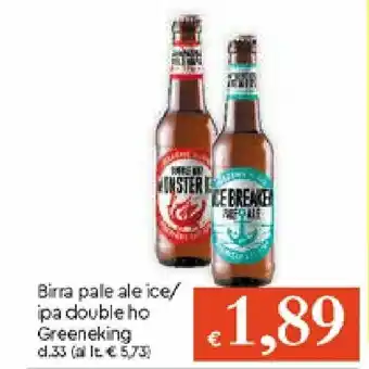 IperFamila Greeneking Birra pale ale ice/ipa double ho 33cl offerta
