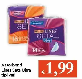 IperFamila Lines Seta Ultra Assorbenti tipi vari offerta