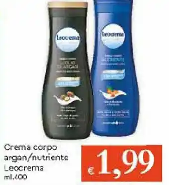 Leocrema Crema corpo argan/nutriente 400ml