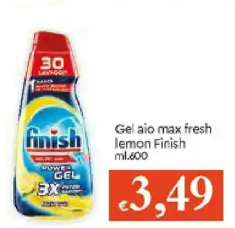 IperFamila Finish Gel aio max fresh lemon 600ml offerta
