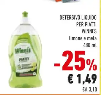 Conad Detersivo liquido per piatti WINNI'S offerta