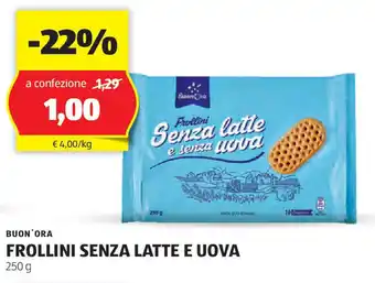 ALDI Buon'ora frollini senza latte e uova offerta