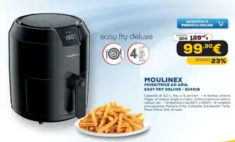 Euronics Moulinex Friggitrice Ad Aria Easy Fry Deluxe - EZ4018 offerta